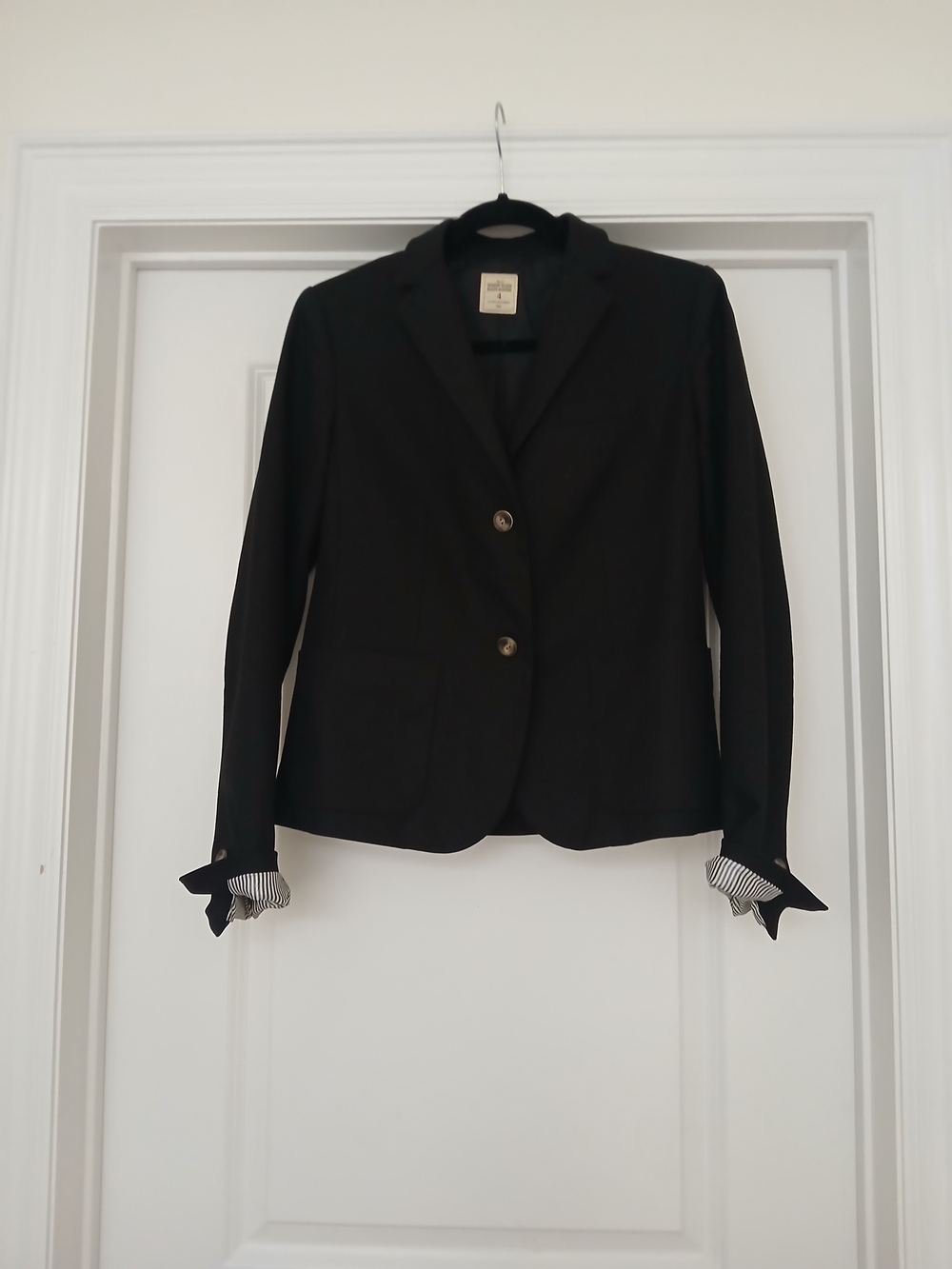 Black Women's Two-Button Blazer Jacket